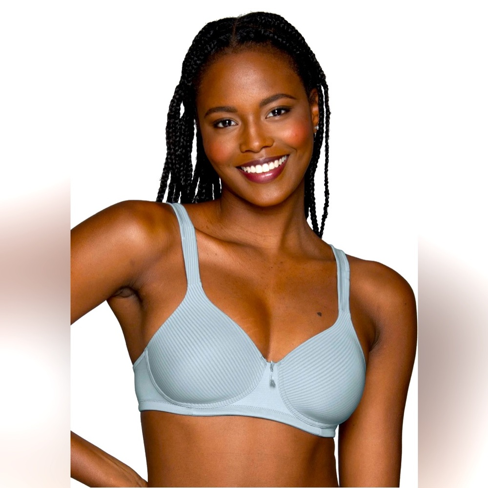 Vanity Fair 38c Convertible Bra Light Blue Stripes NWT